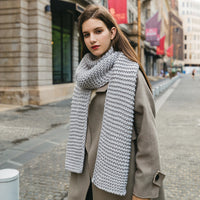 Wrap Yourself in Warmth – Elegant Soft Wool Knitted Scarf for Cold Weather Bliss -  50% off, Today Only!