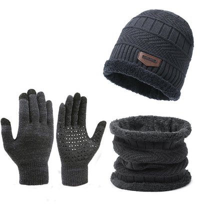 Khaki, Fleece Lined Warm Winter Pack 3 in 1, Beanie, Gloves & Scarf for him and her