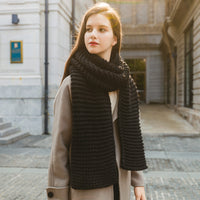 Wrap Yourself in Warmth – Elegant Soft Wool Knitted Scarf for Cold Weather Bliss -  50% off, Today Only!